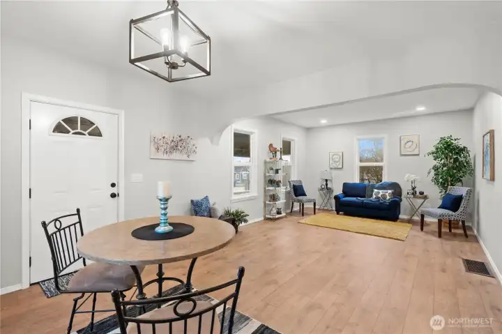 From Kitchen looking toward the Front Door and Living and Dining Rooms.
