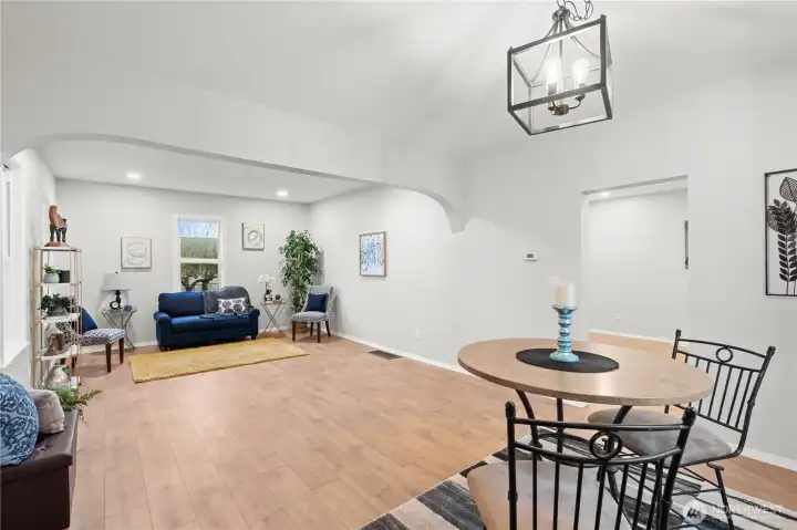 This area is very spacious and flows perfectly into the gourmet Kitchen!