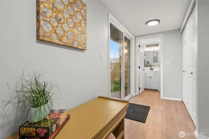 Mud Room/Laundry and Slider access to Backyard