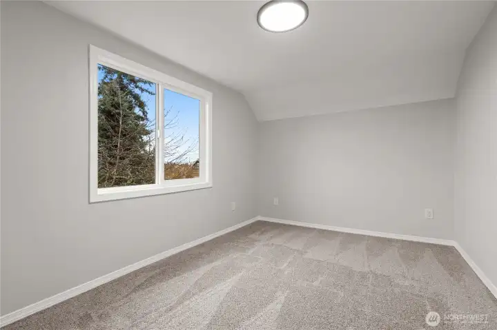 Bedroom #3 w/New Paint, Windows, Lighting, Carpet