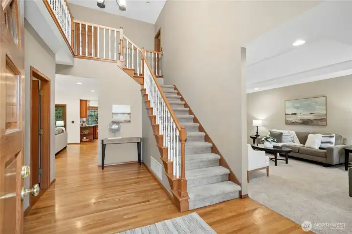 A grand entry meets you at the front door