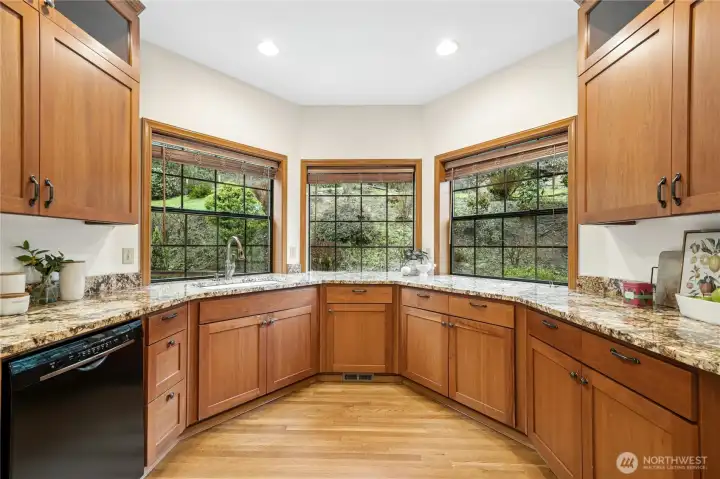 Keep an eye out for wildlife as you're doing the dishes