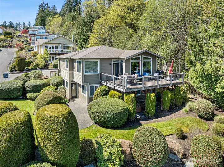 To the right of the home there is a new dog run tucked away behind some new fencing.