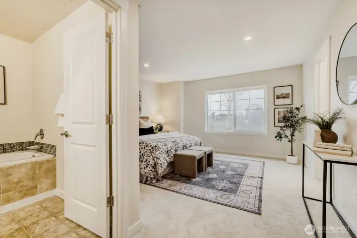 Oversized Primary with Ensuite Bath and Walk-In closet