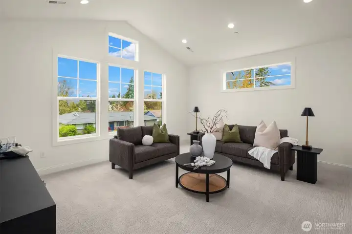 Flexible upper floor bonus space