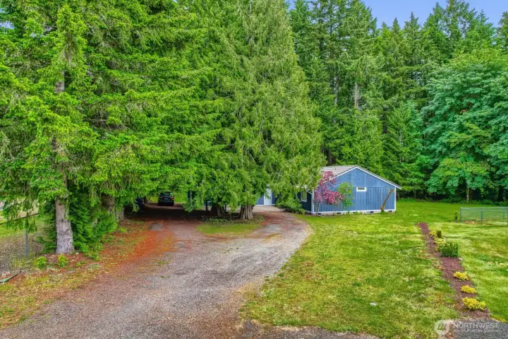 Circular Driveway with Space for a RV and Trailer Circular Driveway with Space for a RV and Trailer