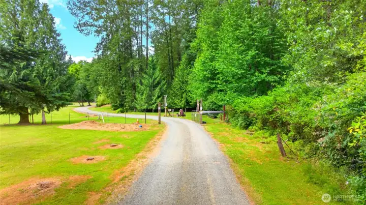 Driveway to property