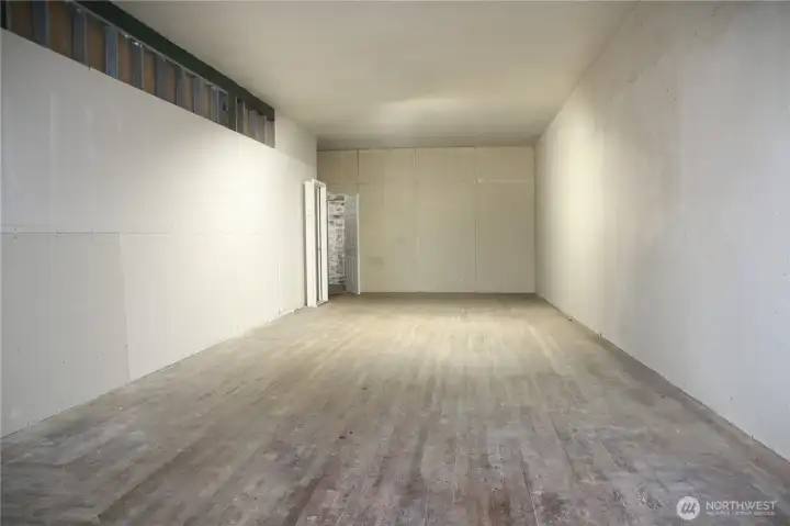 Living room w/false wall