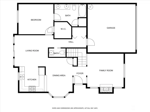 Main level floor plan