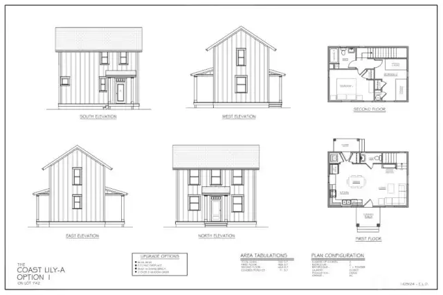 Elevation and floorplan as standard stoop