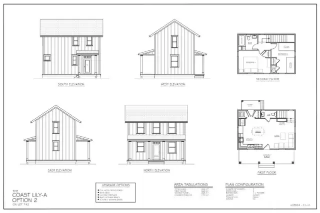 Elevation and floorplan as upgraded porch