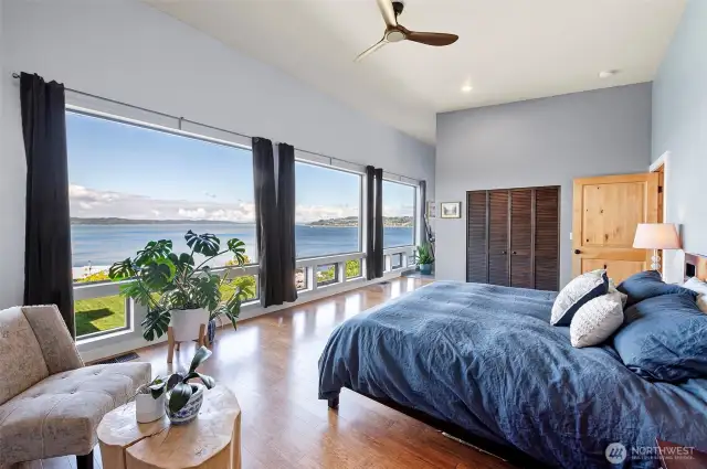 . . . plenty of view and storage.