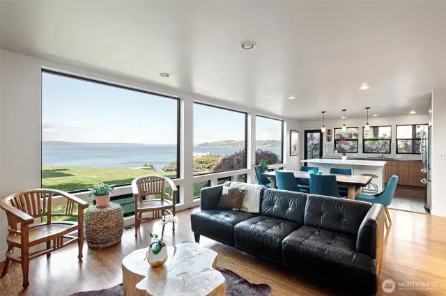 Did I mention the view? The main living areas of this home live "forward" toward the water side.