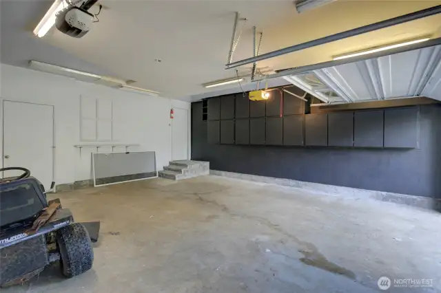 Plenty of garage storage space