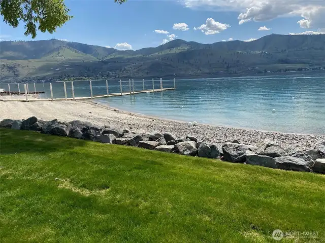 Low bank Sandy beach