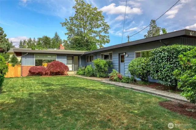 Front Exterior from inside hedge