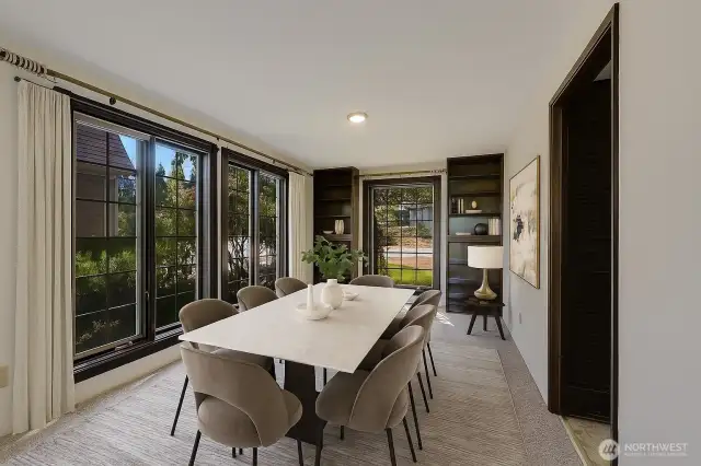 Virtually Staged Formal Dining Room