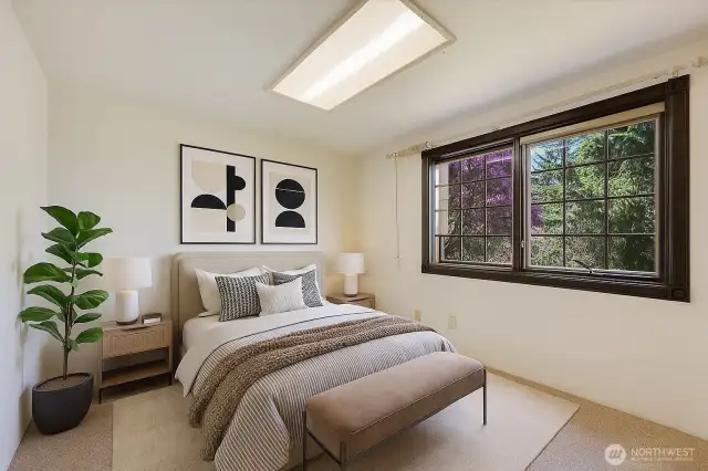 Virtually Staged 3rd Bedroom