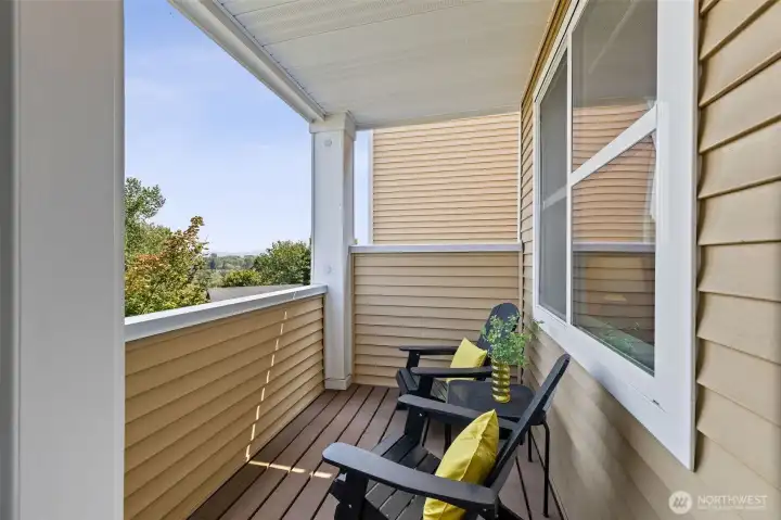 Deck off the living room