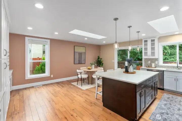 Open-concept living and dining spaces, ideal for everyday living and entertaining.