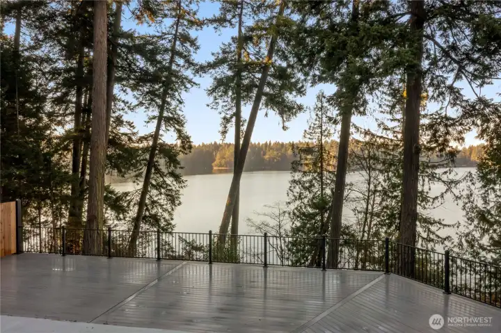 Even the pool has pretty views of Clear Lake