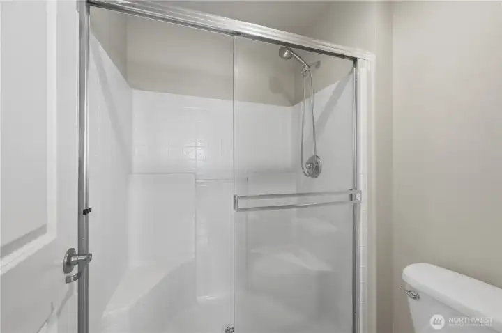 Separate Shower in primary bath.