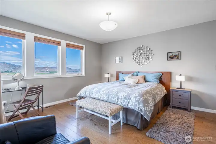 View 1 of main level Primary Bedroom with en-suite and walk in closet.