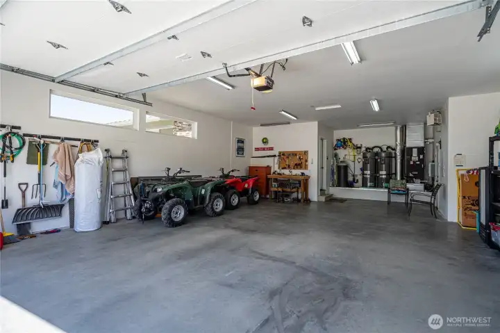 View of attached 2-car garage.