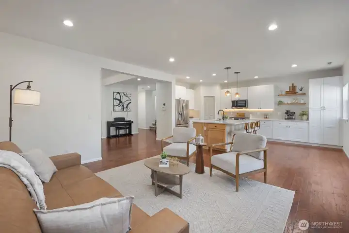 All updated baseboards, lighting fixtures and dimmers