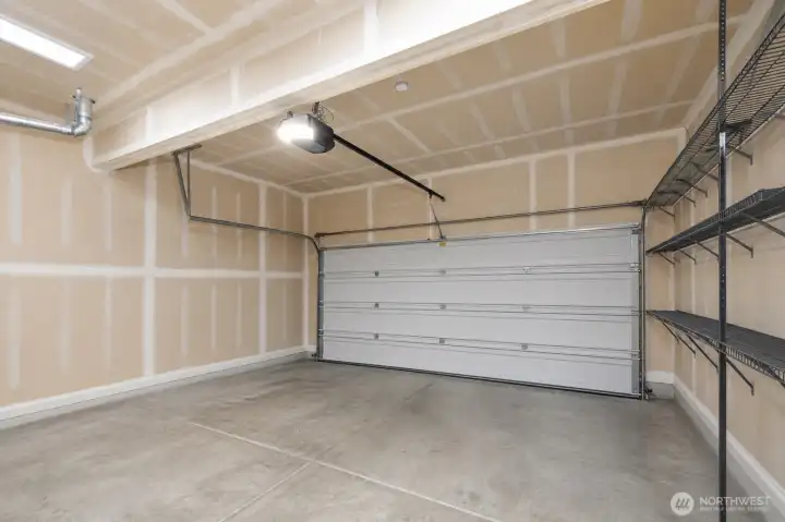 2 car garage Virtually cleaned