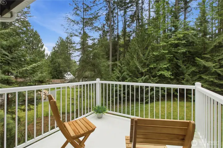 Enjoy morning coffee or evening wine on the newly updated porch while taking in the sights and sounds of local wildlife.