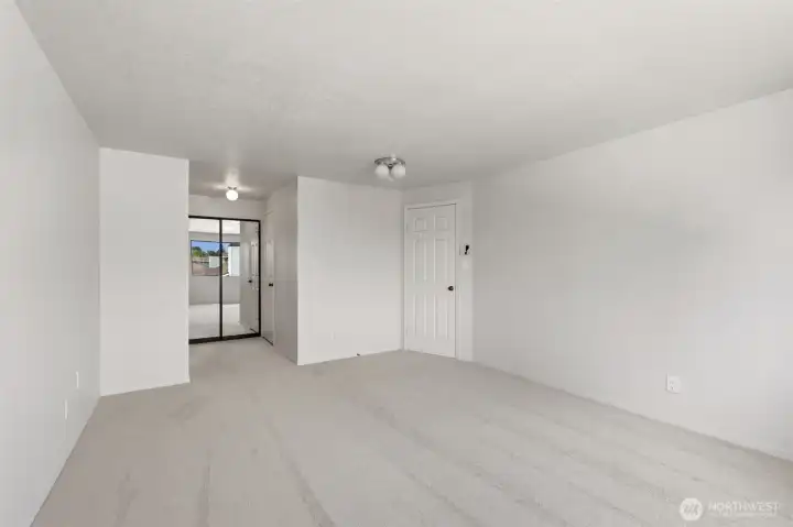 This bedroom also has a door for direct access to the upstairs full bathroom.