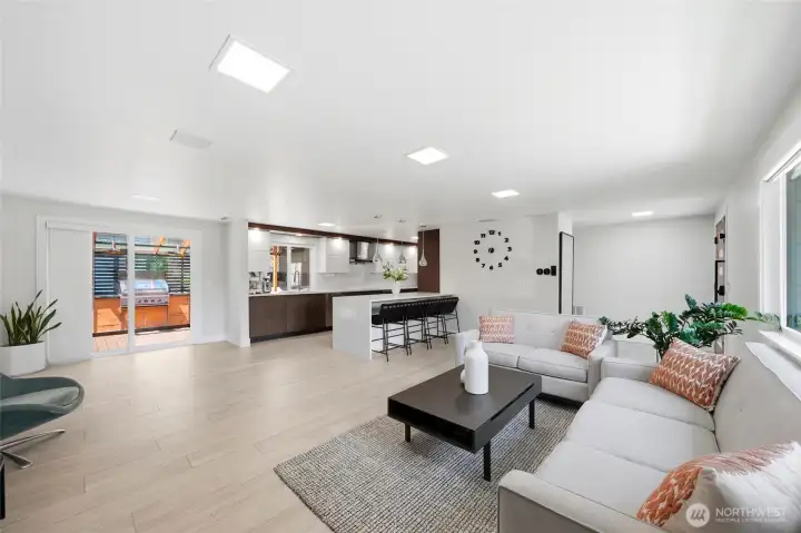 Open-concept living space designed for everyday living and entertaining. Open-concept living space designed for everyday living and entertaining.