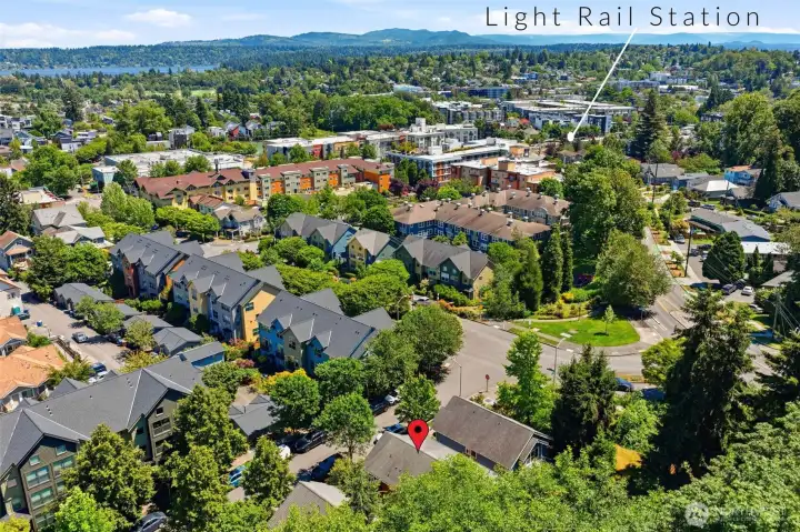 The Columbia City light rail station is a short distance from the home. The Columbia City light rail station is a short distance from the home.