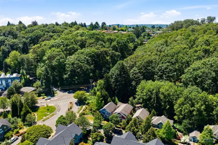 Multiple parks, playgrounds, and community gardens are woven throughout the neighborhood. Multiple parks, playgrounds, and community gardens are woven throughout the neighborhood.