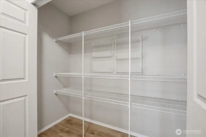 This isn't an exciting picture, but you'll love the space.  This is a pantry closet between the kitchen and dining areas.