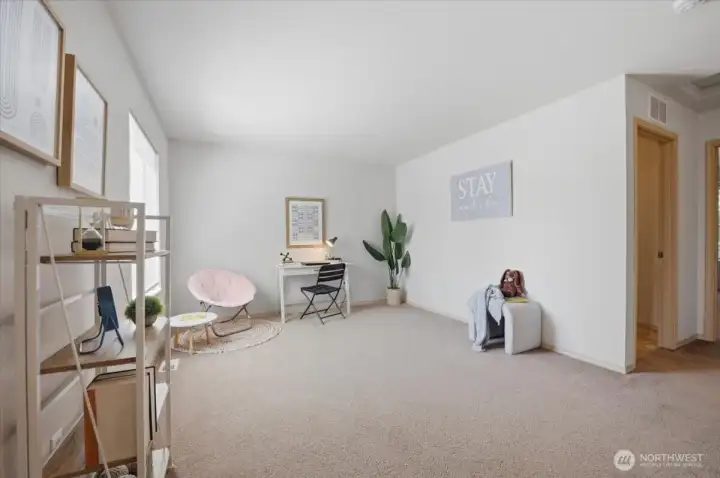 Bonus flex room upstairs.