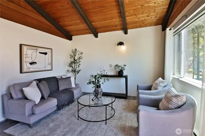 Bright and inviting living room.