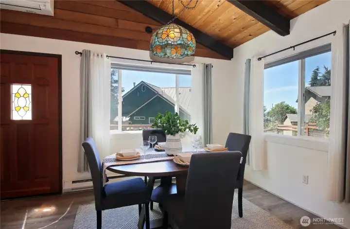 Great space for casual meals and celebrations.