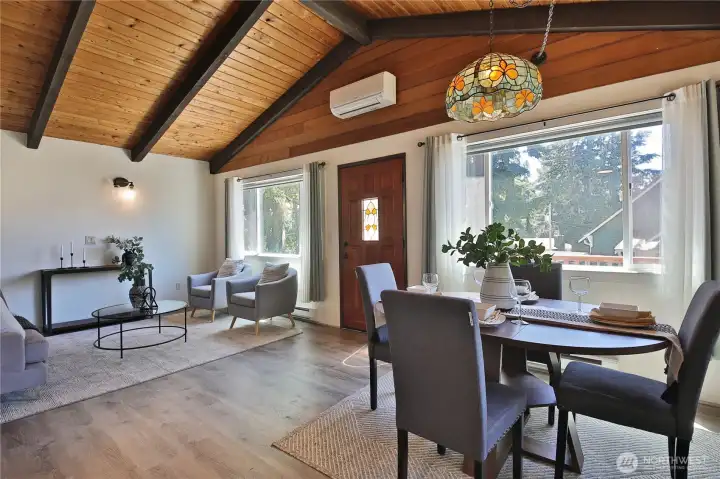 Open sightlines connect the living areas.