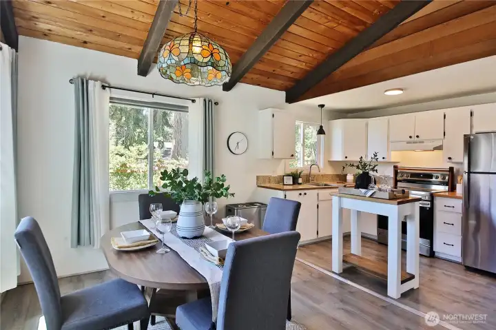 Inviting setting for everyday dining.