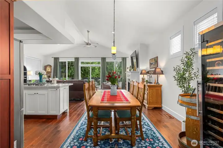 Dining area fit for any gathering and extra room for more!