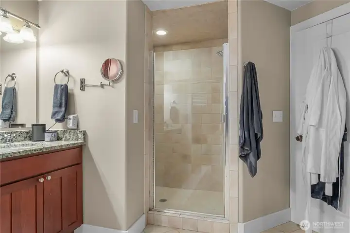 Oversized walk in shower