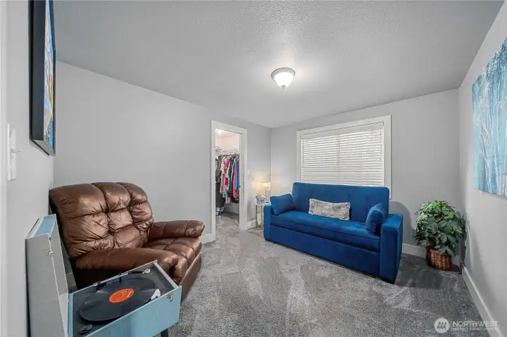 Secondary bedroom with walk in closet.