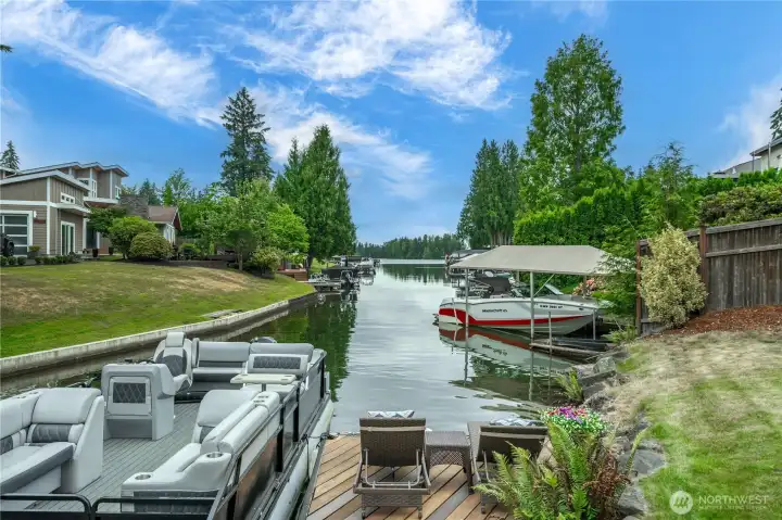 View from the end of dock