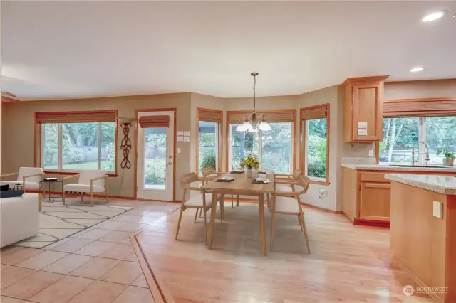 Dining Nook Virtually Staged