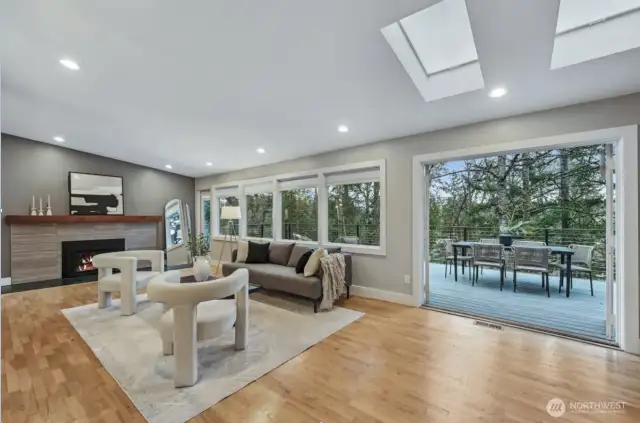 Living Room with access to the deck.