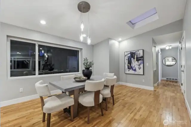 Formal dining area.