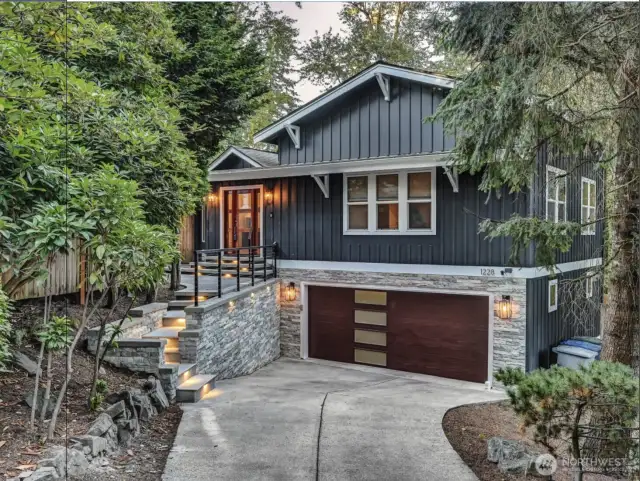 Garage and street view.