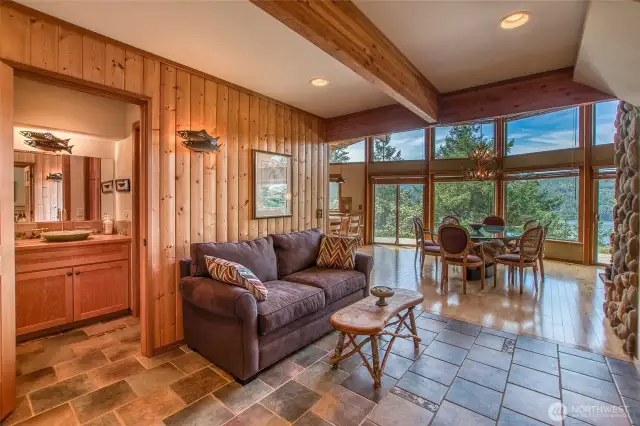 Artful northwest touches throughout the home.